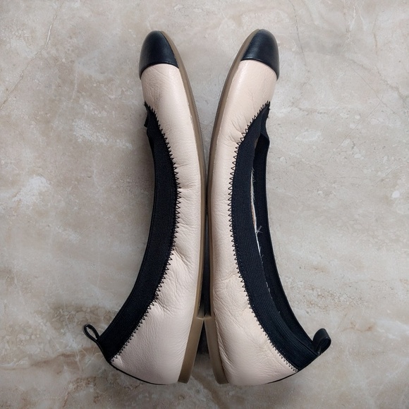 Banana Republic Bicolor Captoe Elastic Ballet Flat - Picture 2 of 3